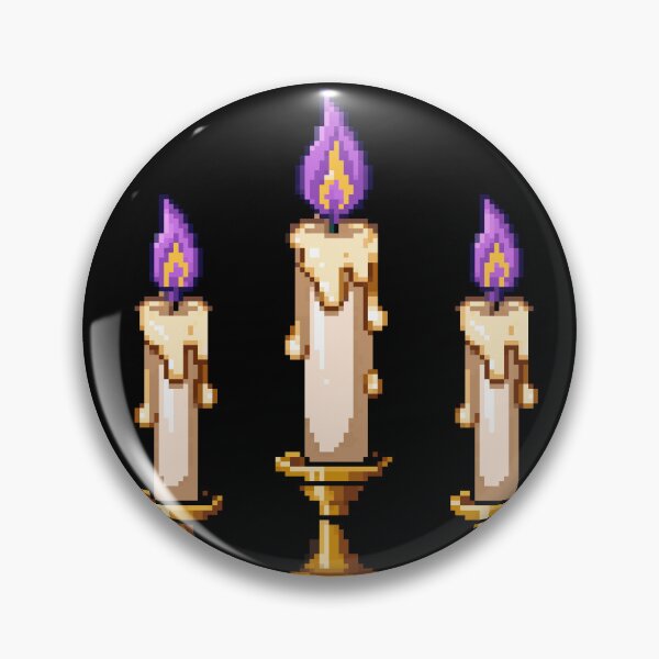 Item preview, Altar Candles Trio Ofrenda Pixel Art designed and sold by PixelBrujeria.
