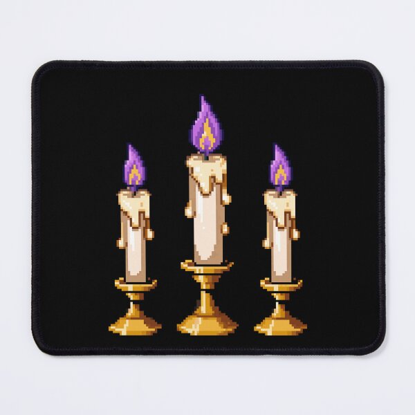 Item preview, Altar Candles Trio Ofrenda Pixel Art designed and sold by PixelBrujeria.