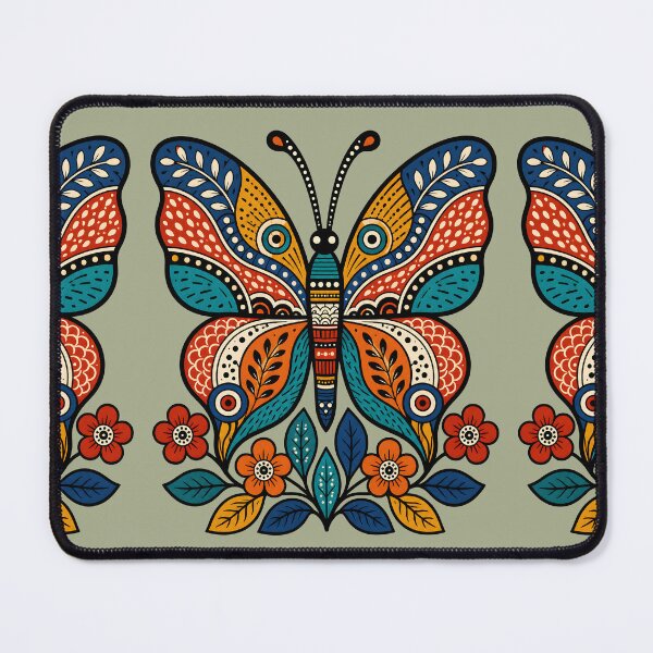 Item preview, Gond-Inspired Butterfly Folk Art designed and sold by MAD's Recreation Studio.