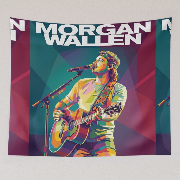 Item preview, Morgan Wallen Singer Pop Art designed and sold by SiksisArt.