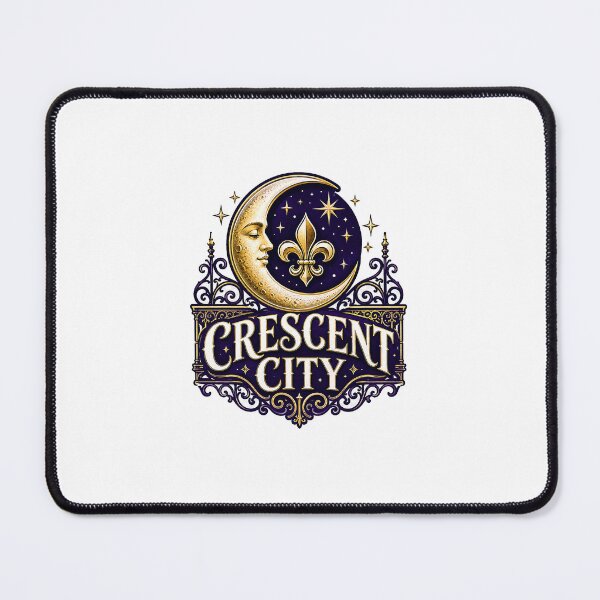 Item preview, Crescent City New Orleans Moon Sticker designed and sold by RedRubyBubble.