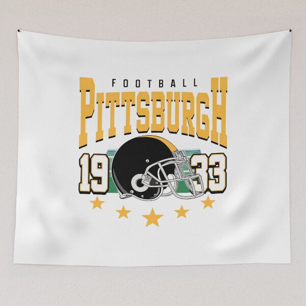 Item preview, Retro Football Pittsburgh Vintage Helmet designed and sold by DavidSant59546.