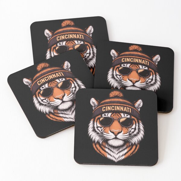 Item preview, Cool Tiger Beanie Sunglasses Retro Graphic designed and sold by AprilBrig74307.