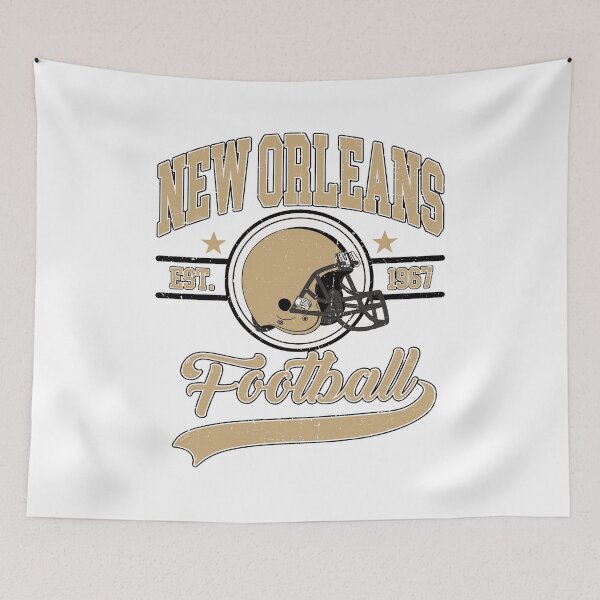 Item preview, New Orleans Football Vintage Helmet Retro Style designed and sold by JosephMoo55679.