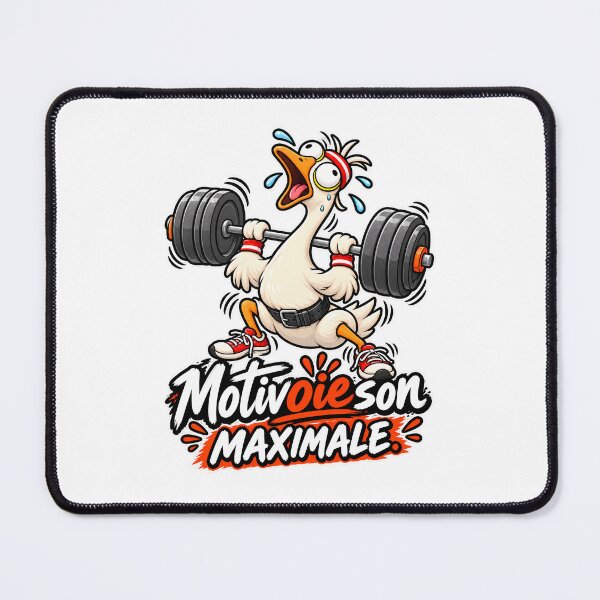 Item preview, Funny fitness t-shirt – Maximum motivation, funny bodybuilding goose designed and sold by J-Impression.
