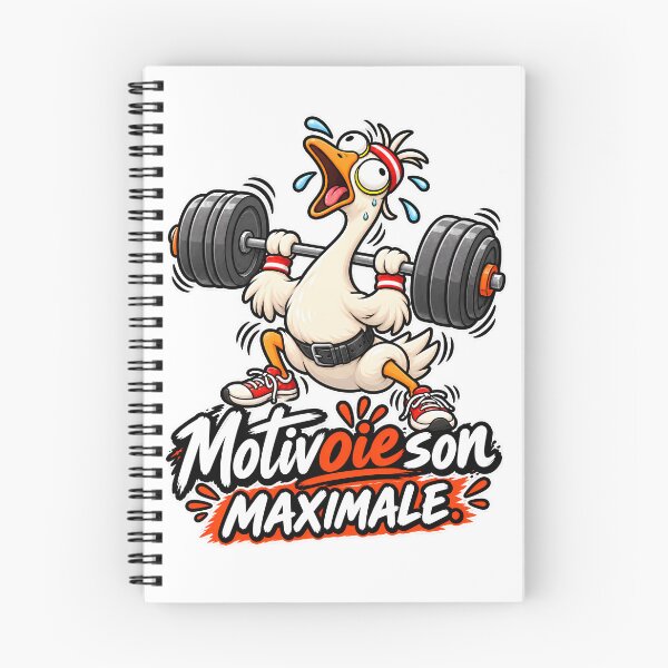 Item preview, Funny fitness t-shirt – Maximum motivation, funny bodybuilding goose designed and sold by J-Impression.