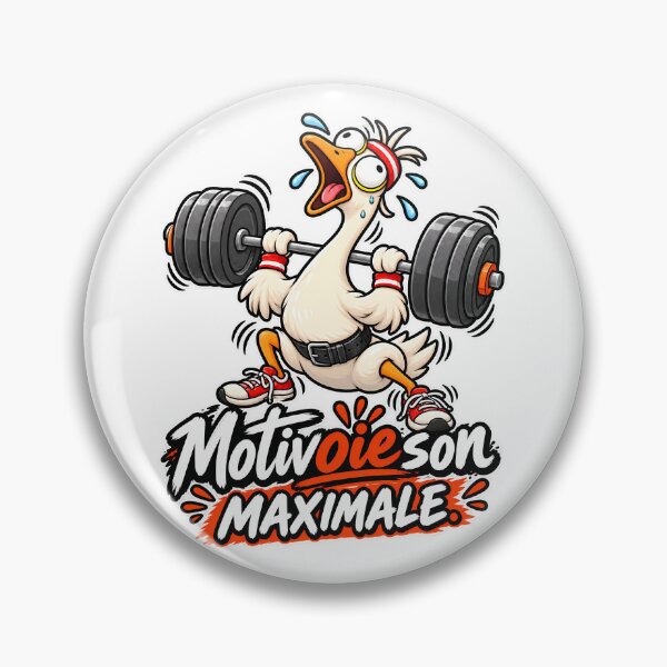 Artikelvorschau, Lustiges Fitness-T-Shirt – Maximale Motivation, lustige Bodybuilding-Gans entworfen und verkauft von J-Impression.