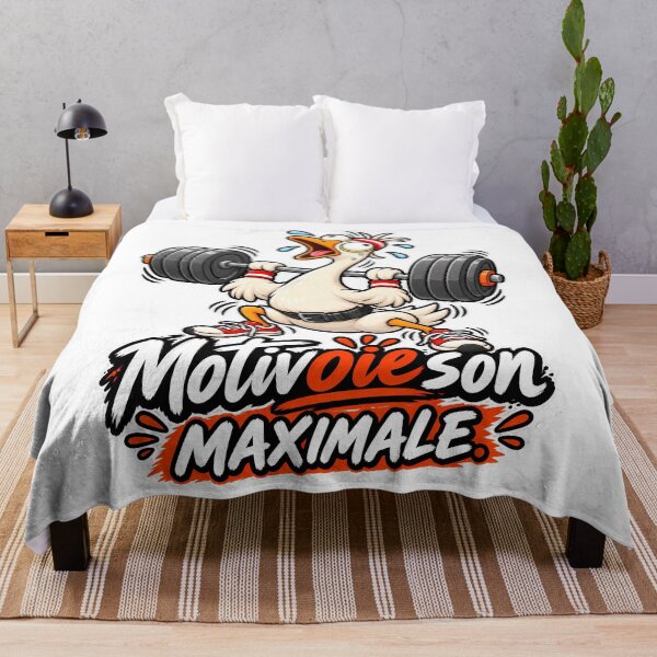 Item preview, Funny fitness t-shirt – Maximum motivation, funny bodybuilding goose designed and sold by J-Impression.