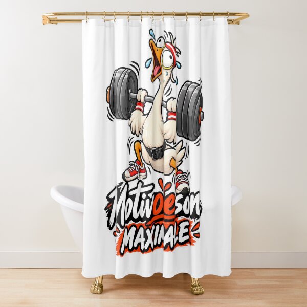Item preview, Funny fitness t-shirt – Maximum motivation, funny bodybuilding goose designed and sold by J-Impression.