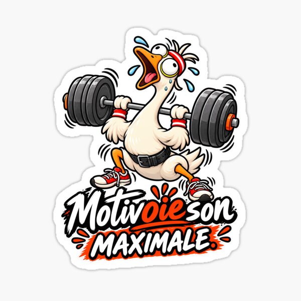 Item preview, Camiseta divertida de fitness: máxima motivación, ganso divertido de culturismo designed and sold by J-Impression.