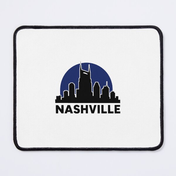Item preview, Nashville Skyline Silhouette Tennessee Sticker designed and sold by RedRubyBubble.
