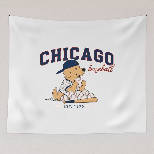 Item preview, Chicago Baseball Dog Retro Graphic designed and sold by tranhuonggiang.