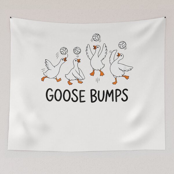 Item preview, Goose Bumps Volleyball Funny Goose Playing Volleyball designed and sold by Trippy-Toad.