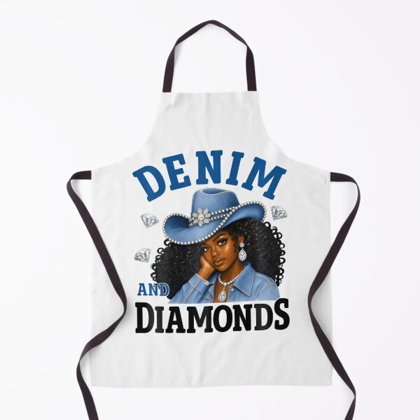 Item preview, Western Cowgirl Southern Country Black Women Denim Diamonds designed and sold by Trippy-Toad.