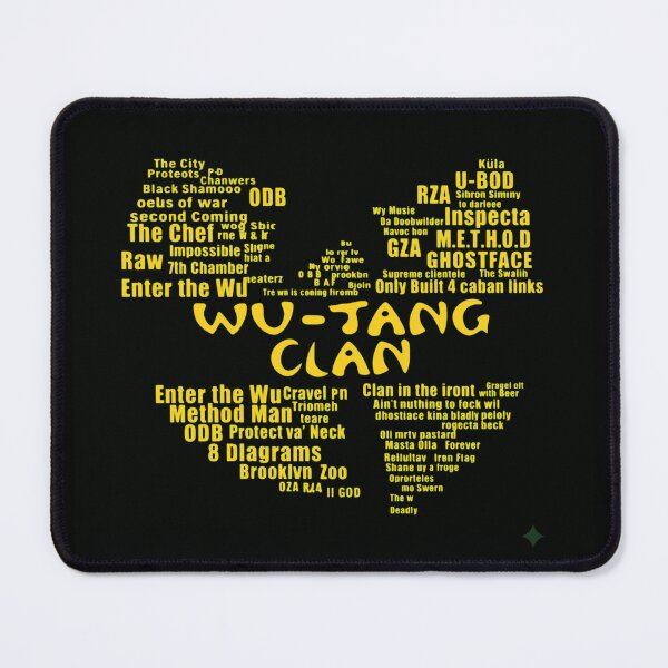 Item preview, Wu-Tang Typography Map designed and sold by AuerBridgette.