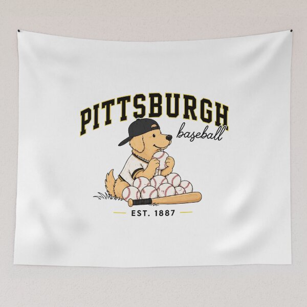 Item preview, Pittsburgh Baseball Dog Vintage Lover Gift designed and sold by tranhuonggiang.