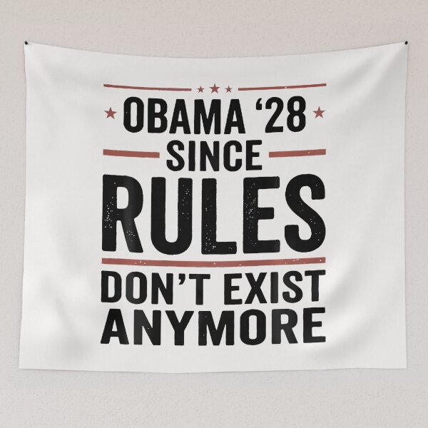 Item preview, Obama 2028 Since Rules Don'T Exist Anymore designed and sold by Trippy-Toad.