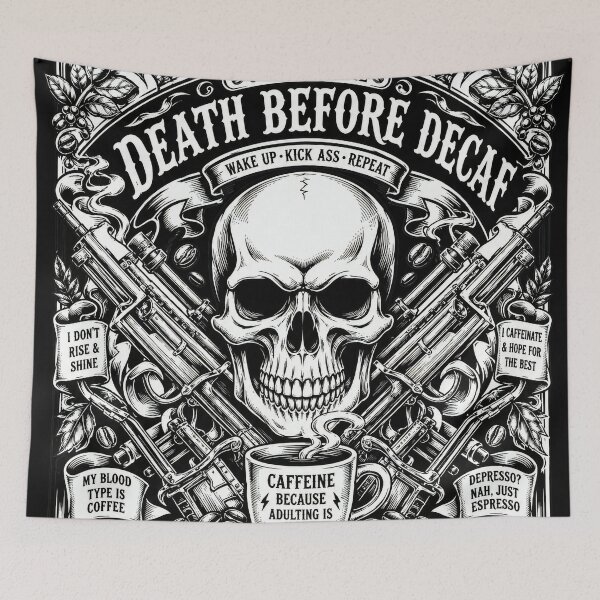 Item preview,  death before decaf designed and sold by aliraweb.