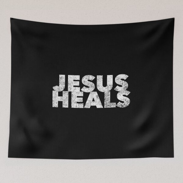 Item preview, Jesus Heals Christian Faith Saying Quote designed and sold by Foxintheloart.
