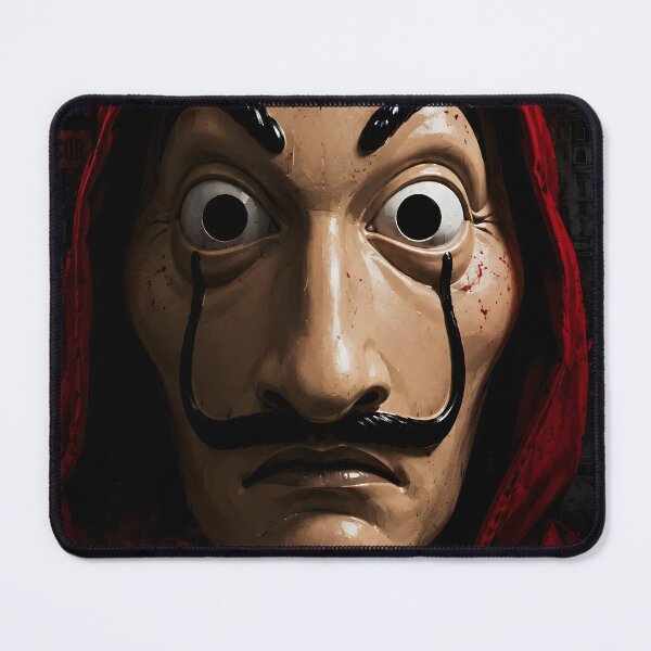 Item preview, Money Heist Salvador Dali Mask Poster Art designed and sold by CrazyRedBubble1.