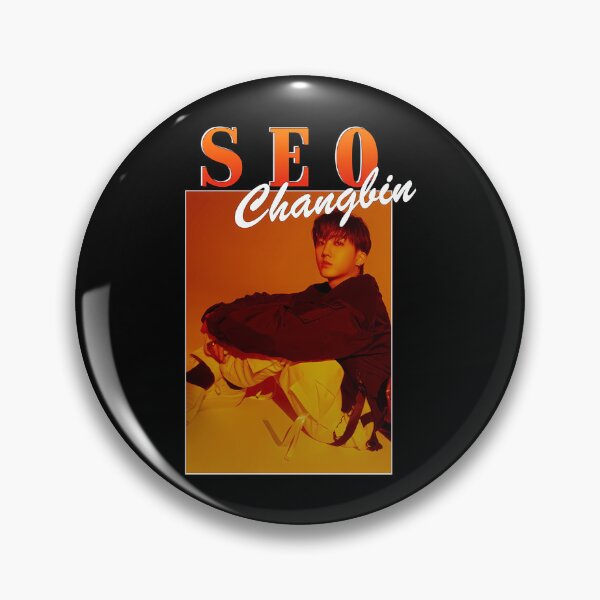 Aperçu de l'œuvre Seo Changbin, portrait sur fond orange, idole K-pop créée et vendue par Guacamole Greg.