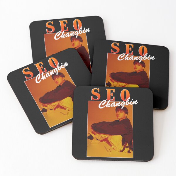 Item preview, Seo Changbin Orange Background Portrait Kpop Idol designed and sold by Guacamole Greg.