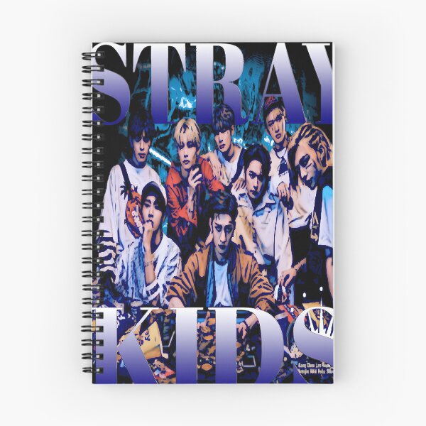 Item preview, Stray Kids Blue Cinematic Lighting Group Portrait designed and sold by Guacamole Greg.