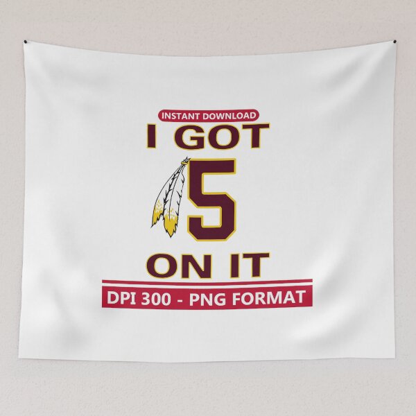 Item preview, Bold Number 5 Feather Sports Fan Graphic designed and sold by AndrewJac21264.