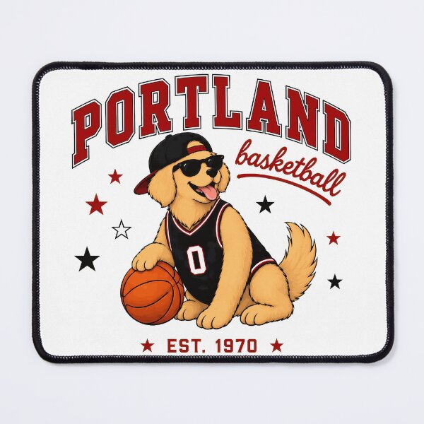 Item preview, Portland Basketball Dog Vintage Style designed and sold by KyonnaMakle.