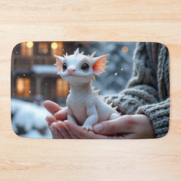 Item preview, Ice Dragon Perch – Winter Fantasy Creature Art designed and sold by nhk999.