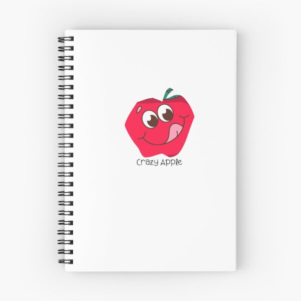 Item preview, Crazy Apple - Cute Kawaii Red Apple Funny Fruit Illustration designed and sold by Esraa-Arts.