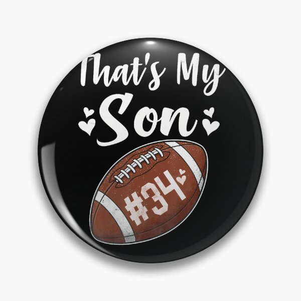 Item preview, Football Jersey Number 34 That'S My Son Football 34 designed and sold by Trippy-Toad.