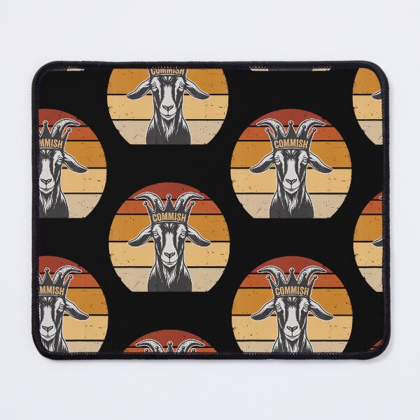 Item preview, Football Commish Fantasy League Funny Retro Goat Design designed and sold by Trippy-Toad.