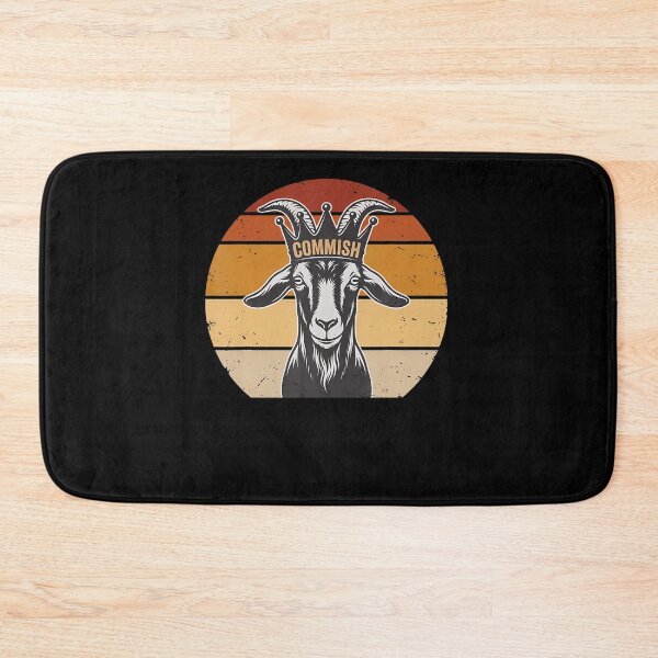 Item preview, Football Commish Fantasy League Funny Retro Goat Design designed and sold by Trippy-Toad.