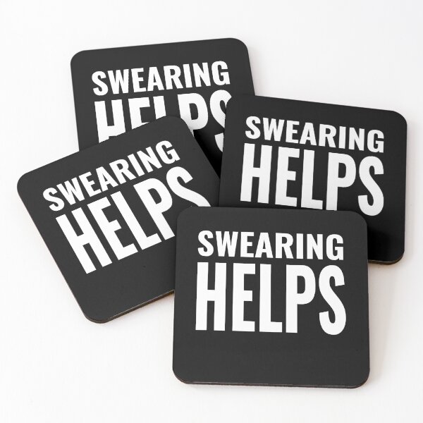 Item preview, Swearing Helps Funny Sarcastic Birthday Gift designed and sold by Say It With Ink.