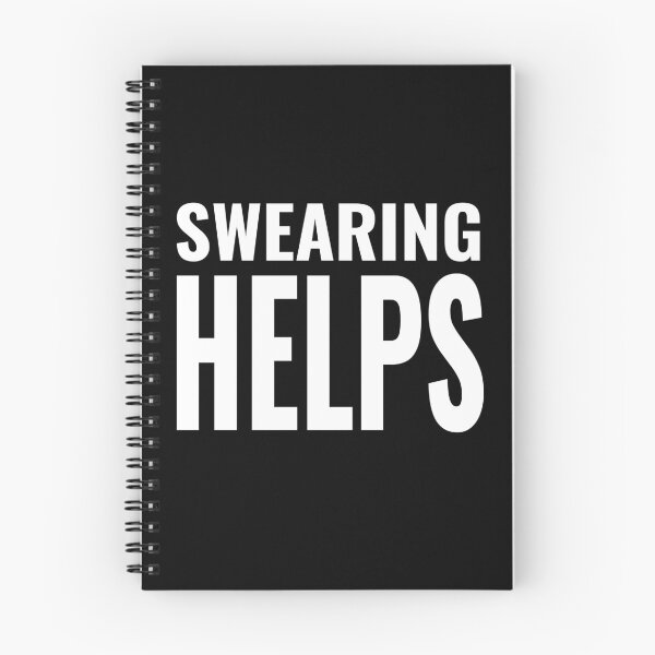 Item preview, Swearing Helps Funny Sarcastic Birthday Gift designed and sold by Say It With Ink.