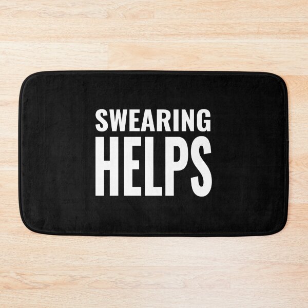Item preview, Swearing Helps Funny Sarcastic Birthday Gift designed and sold by Say It With Ink.