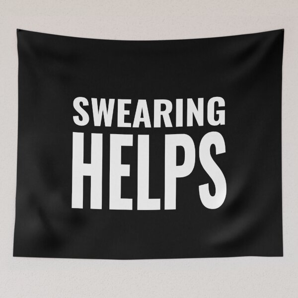 Item preview, Swearing Helps Funny Sarcastic Birthday Gift designed and sold by Say It With Ink.