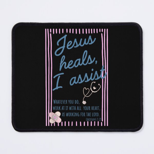 Item preview, Jesus Heals Funny Christian Faith designed and sold by Foxintheloart.