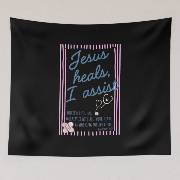 Item preview, Jesus Heals Funny Christian Faith designed and sold by Foxintheloart.