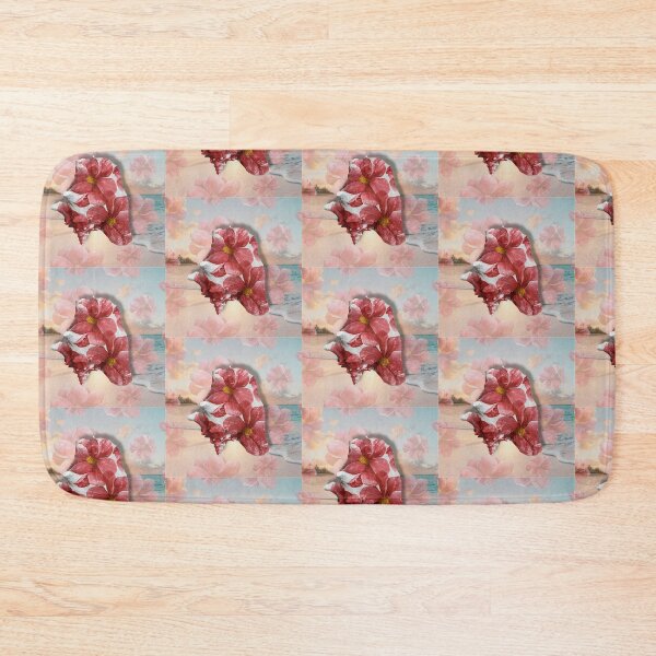 Item preview, Sunlit beach, floral conch, island vibes. designed and sold by Kcreate242.