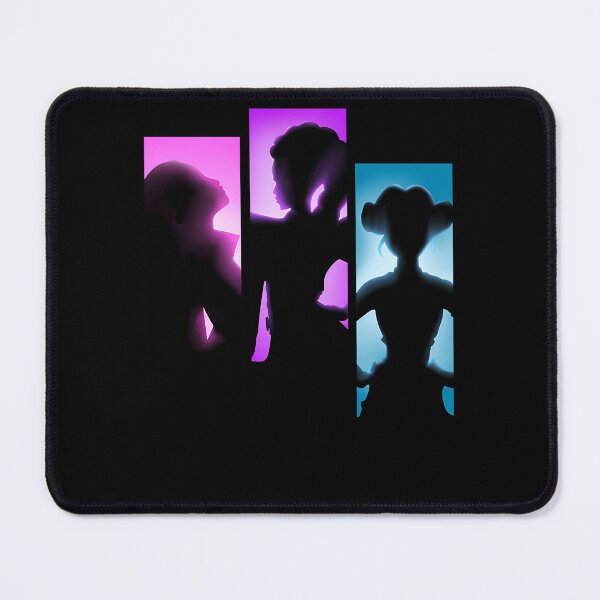 Item preview, Three Female Silhouettes Glowing Pink Purple designed and sold by jetiad.