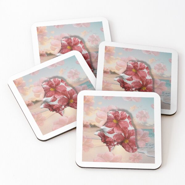 Item preview, Sunlit beach, floral conch, island vibes. designed and sold by Kcreate242.