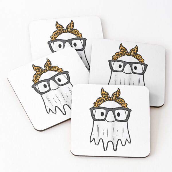 Item preview, Halloween Ghost Glasses Cute Costume Girl Kids Toddler Women T-Shirt designed and sold by Cafe18.