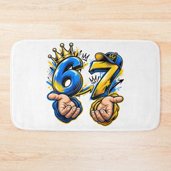 Item preview, Sporty 67 Hand Gesture Colorful Streetwear Design designed and sold by TheAllInStore.