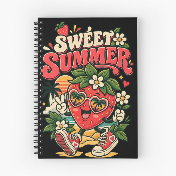 Item preview, Sweet Summer – Cute Vintage Strawberry Retro Cartoon designed and sold by JatCreative.
