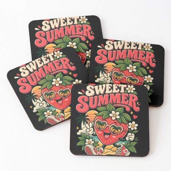 Item preview, Sweet Summer – Cute Vintage Strawberry Retro Cartoon designed and sold by JatCreative.