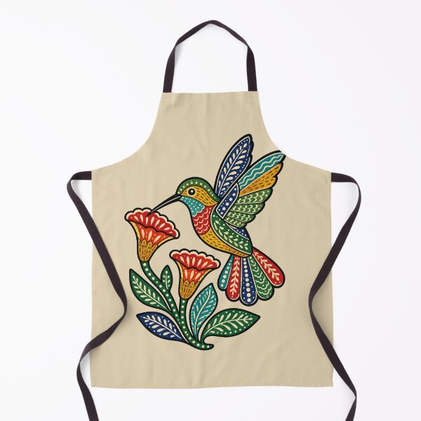 Item preview, Gond-Inspired Hummingbird Folk Art designed and sold by MAD's Recreation Studio.