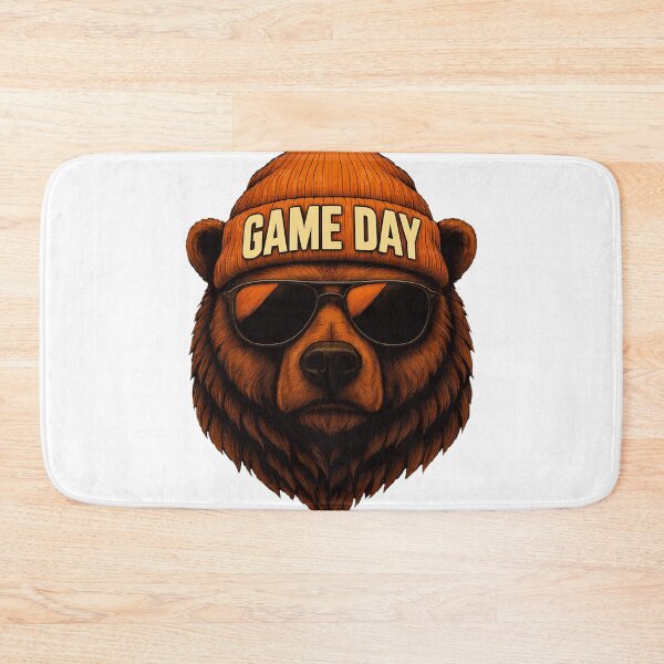 Item preview, Cool Bear Game Day Beanie Sunglasses Graphic designed and sold by AndrewJac21264.