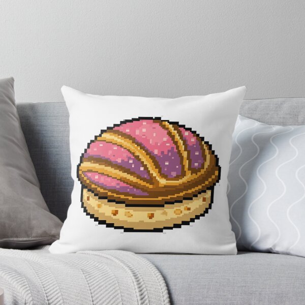 Item preview, Pan Dulce Concha — Pegatina de arte pixelado mexicano designed and sold by PixelBrujeria.